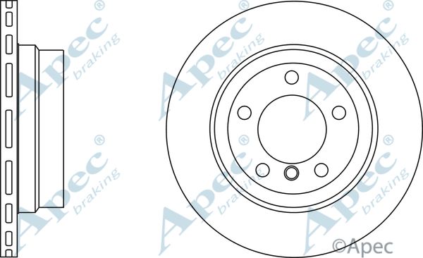 APEC BRAKING stabdžių diskas DSK2722